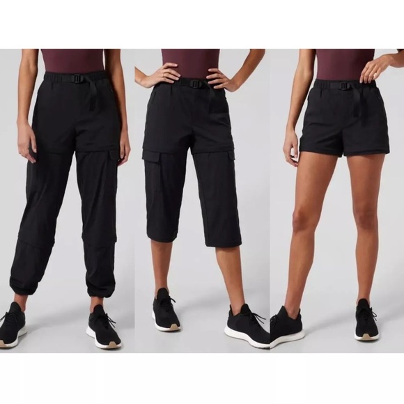 Athleta Pants - SOLD Athleta Trekkie Convertible Hike Pants 3-in-1 Black Size 12 / L